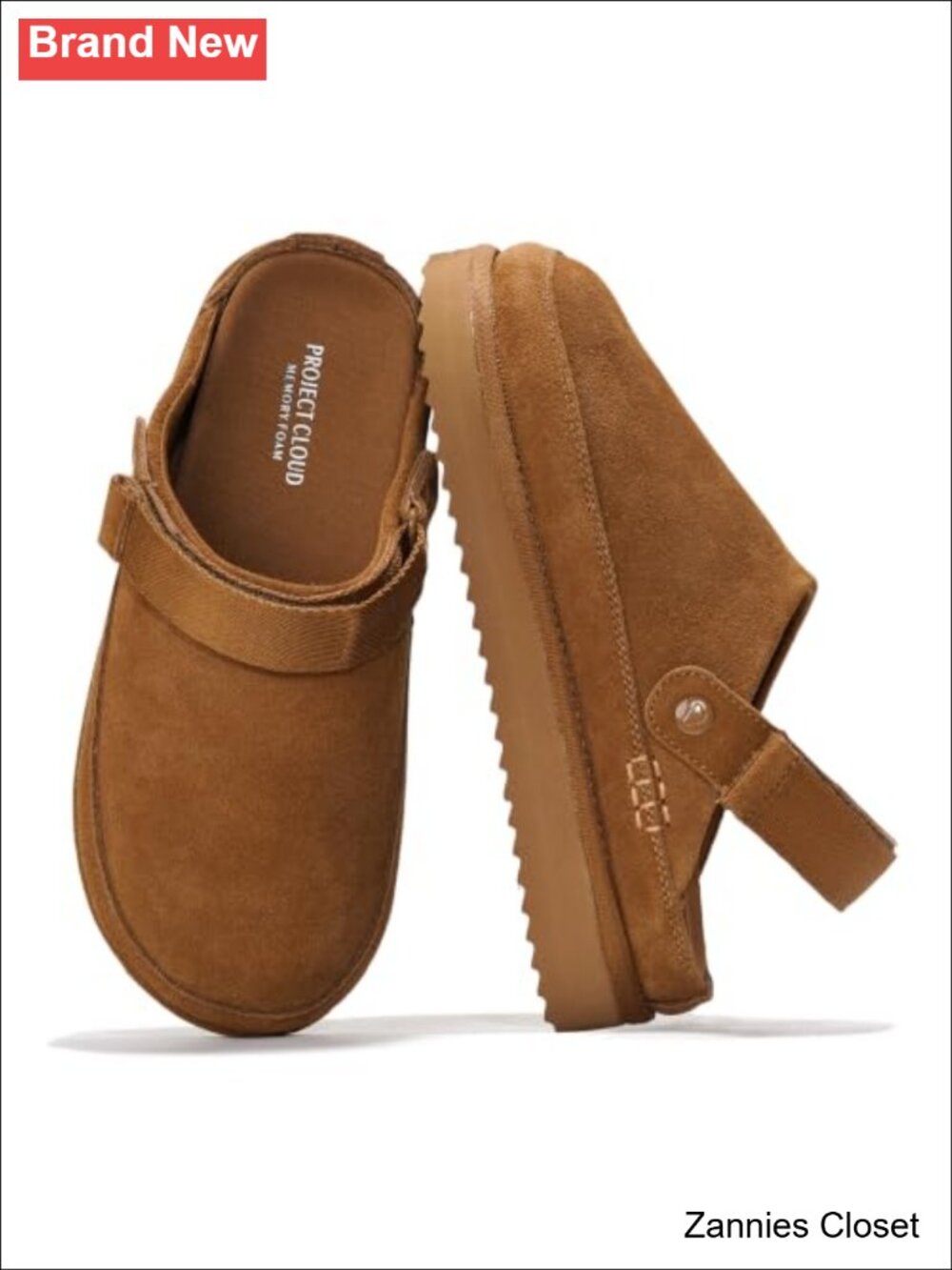 ✨ Project Cloud 100% Genuine Leather Platform Mule Clogs Women Fall Shoes